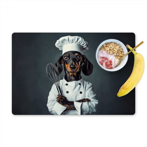 Placemat vinyl - Hond - Garde - Kok