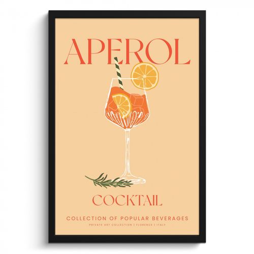 Poster met lijst - Italiaanse Zonsondergang