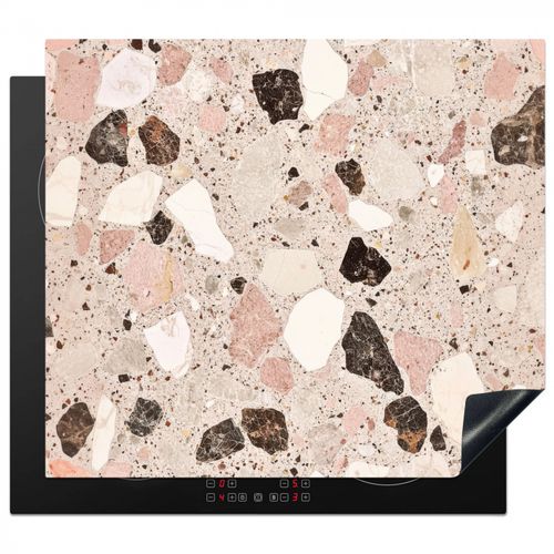 Inductie beschermer - Licht - Roze - Terrazzo - Stenen