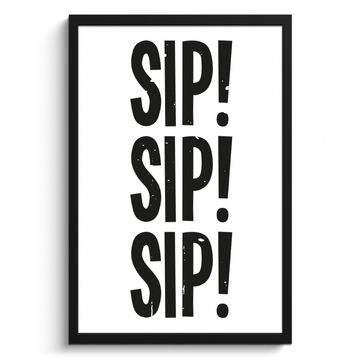 Poster met lijst - Vintage - Japandi - Decoratie - Black