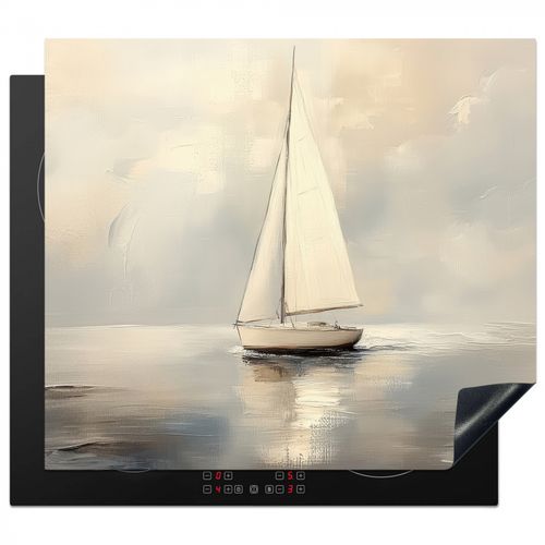 Inductie beschermer - Zeilschip - Zee - Bewolkt