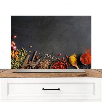 Spatscherm Aluminium - Specerijen Symfonie