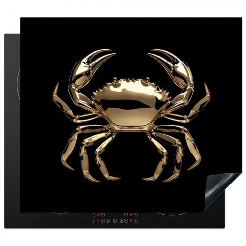 Inductie beschermer - Goud - Krab - Dieren - Zwart