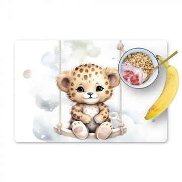 Placemat vinyl - Luipaard - Dier - Kinderen - Babykamer - Kinderkamer