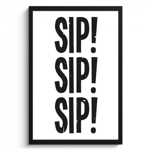 Poster met lijst - Vintage - Japandi - Decoratie - Black