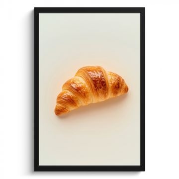 Poster met lijst - Croissant - Brood - Beige