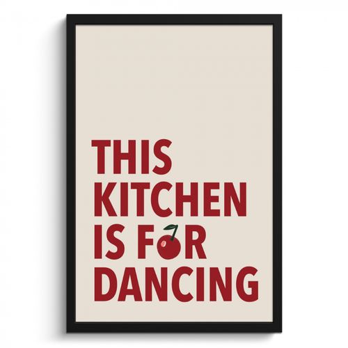Poster met lijst - Rood - Quote - Kersen