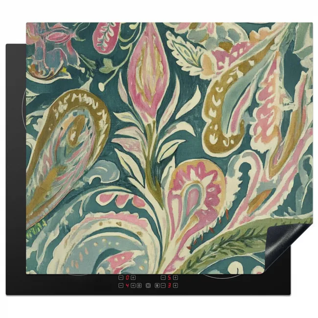 Inductie beschermer - Patroon - Kleurrijk - Sierlijk - Groen