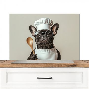 Spatscherm Aluminium - Bril - Hond - Kok