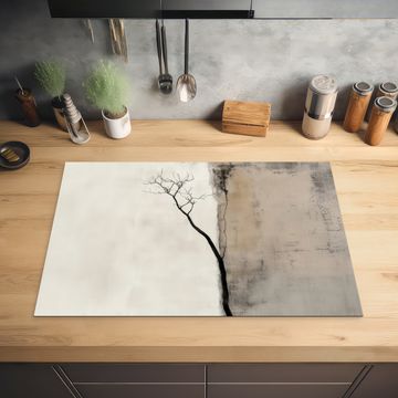 Inductie beschermer - Wabi sabi - Plant - Beige