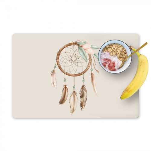 Placemat vinyl - Dromenvanger - Bohemian - Boho - Pastel kleuren
