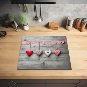 Inductie beschermer - Liefdeslied op Hout