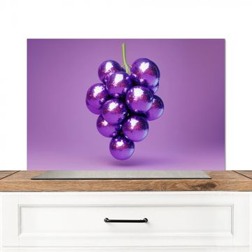 Spatscherm Aluminium - Druif - Disco - Glitter - Paars