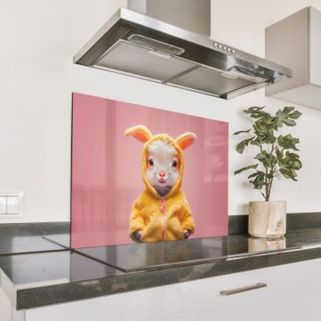 Spatscherm Aluminium - Kostuum - Geitje - Paashaas