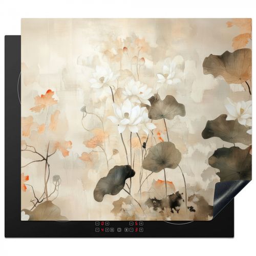 Inductie beschermer - Bloemen - Japandi - Wabi sabi