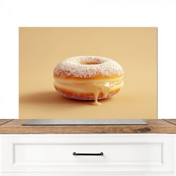 Spatscherm Aluminium - Donut - Romig - Poedersuiker - Beige