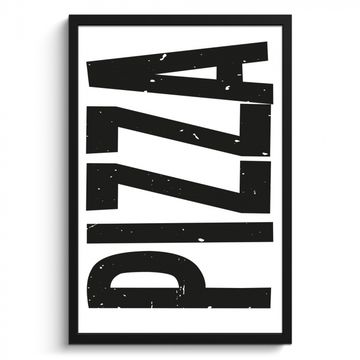 Poster met lijst - Pizza - Japandi - Decoratie - Vintage