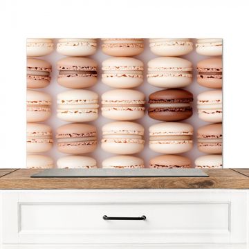 Spatscherm Aluminium - Macarons - Beige - Bruin