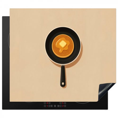 Inductie beschermer - Pannenkoek - Koekenpan - Boter - Minimalistisch
