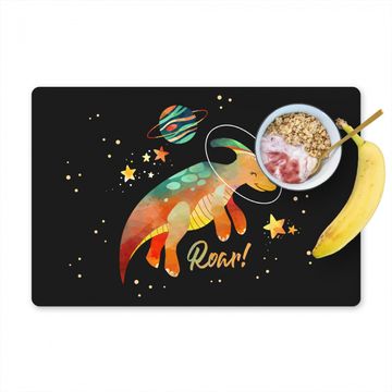 Placemat vinyl - Quotes - 'Roar' - Dinosaurus - Spreuken - Kids - Jongens - Meisjes - Kinderen