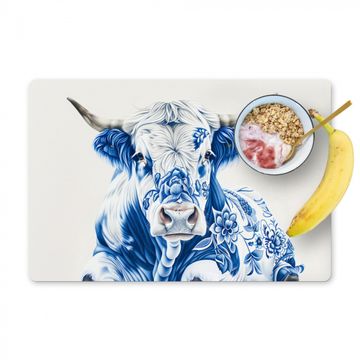 Placemat vinyl - Delfts Blauwe Stier