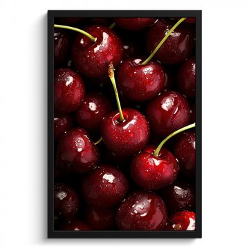 Poster met lijst - Rood - Fruit - Kersen
