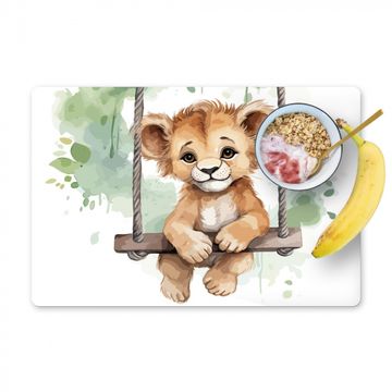 Placemat vinyl - Leeuw - Dier - Kinderen - Jungle - Kinderkamer - Babykamer