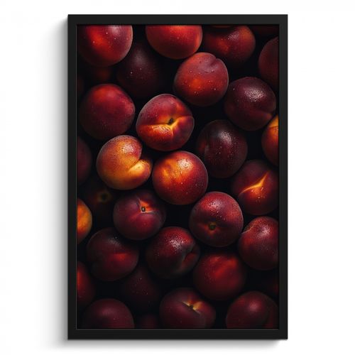 Poster met lijst - Fruit - Close up - Nectarines