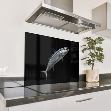 Spatscherm Aluminium - Makreel - Vis - Zwart