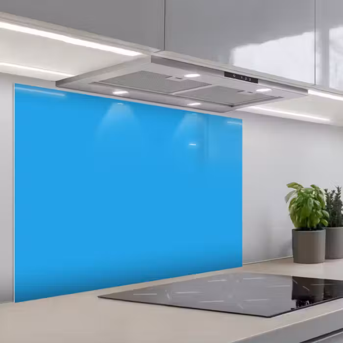 Spatscherm keuken - Blauw - Licht - Kleuren
