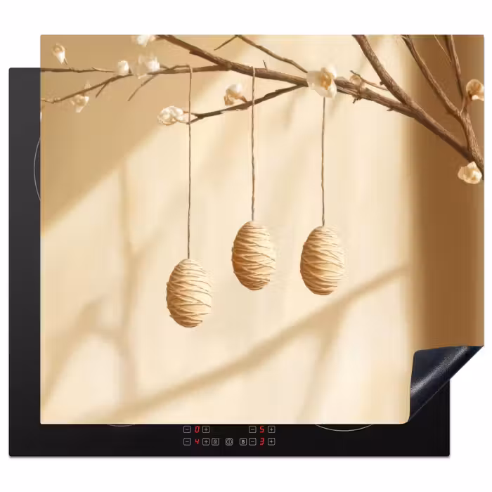 Inductie beschermer - Beige - Paastak - Eieren