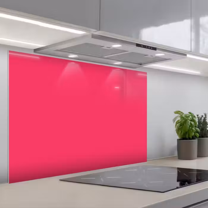 Spatscherm keuken - Karmijn - Kleuren - Palet - Roze
