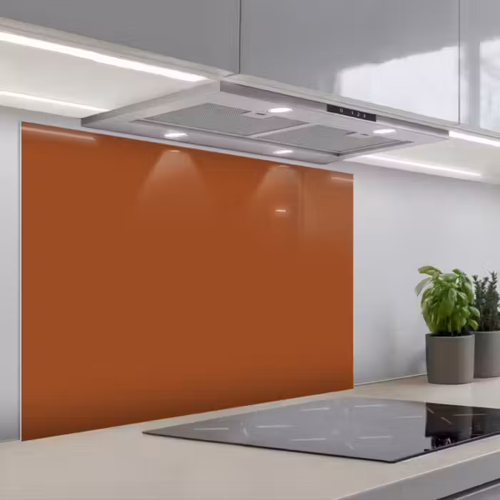 Spatscherm keuken - Terracotta - Bruin - Palet - Effen - Kleuren - Kleur