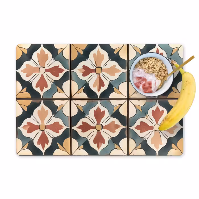 Placemat vinyl - Decoratie - Tegels - Spaans - Vintage