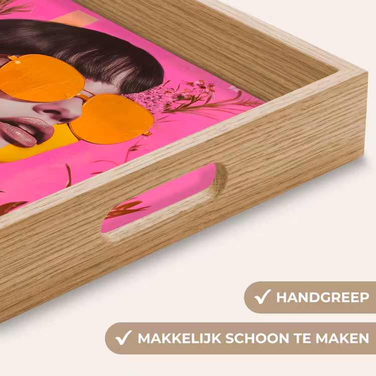 Dienblad - Zonnebril - Oranje - Vrouw - Planten — 8