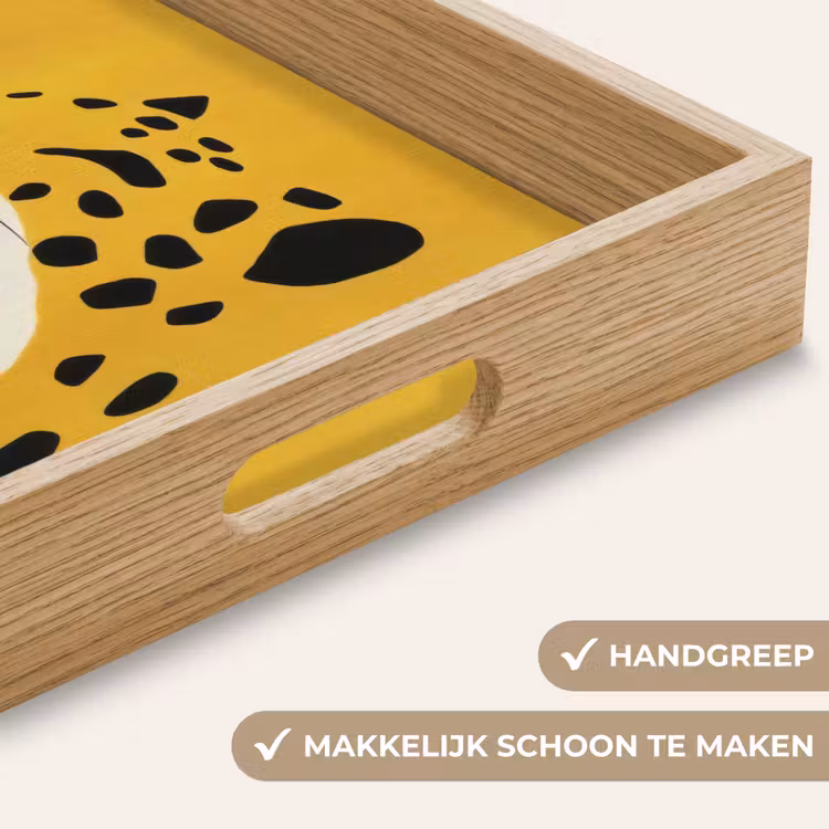 Dienblad - Cheetah - Illustratie - Geel — 8