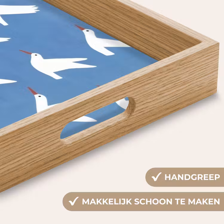 Dienblad - Vogels - Wit - Patroon — 8