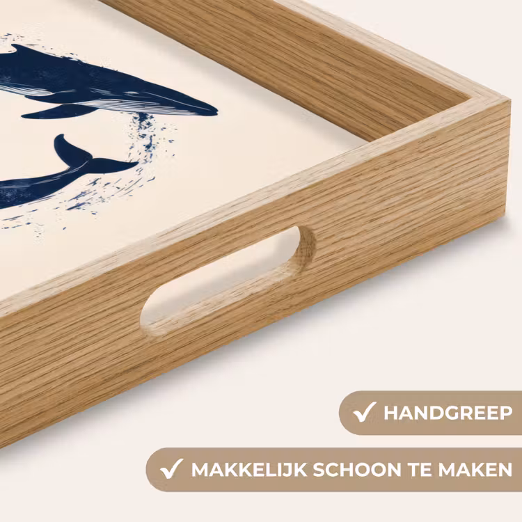 Dienblad - Walvissen - Spetters - Cirkel - Donkerblauw — 8