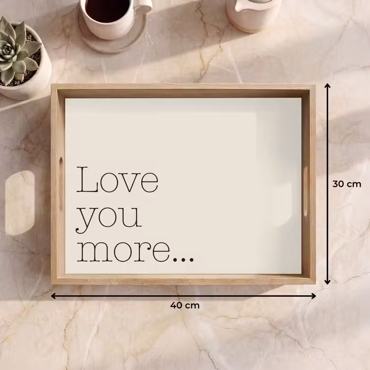 Dienblad - Minimalistisch - Love - Beige — 7