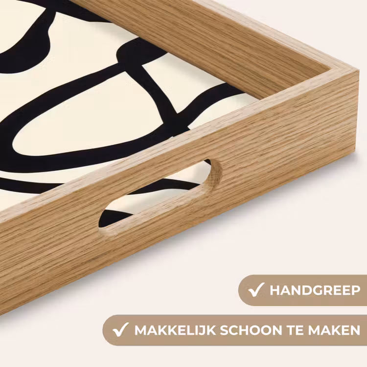 Dienblad - Abstract - Lijnen - Modern - Beige — 8