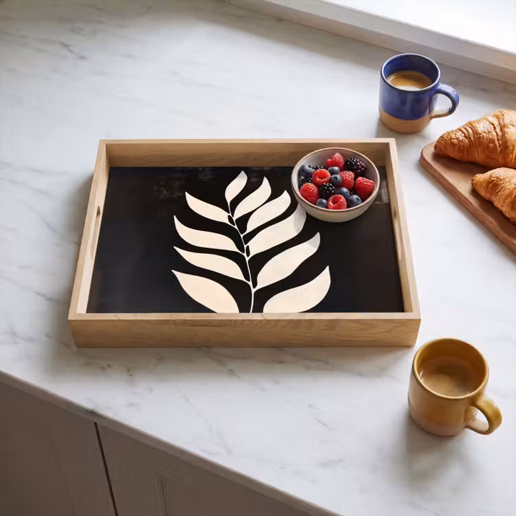 Dienblad - Blad - Wit - Minimalistisch — 3