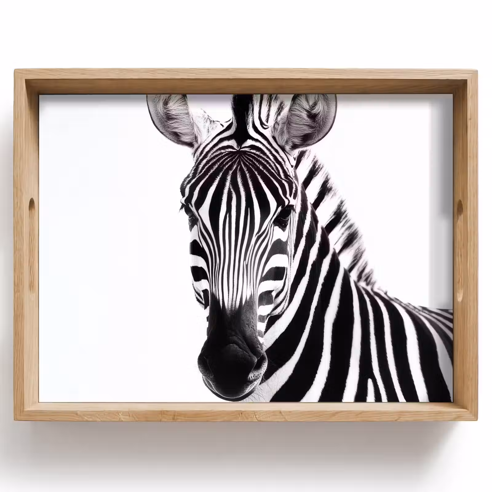 Dienblad - Zebra - Close-up - Zwart - Strepen — 1