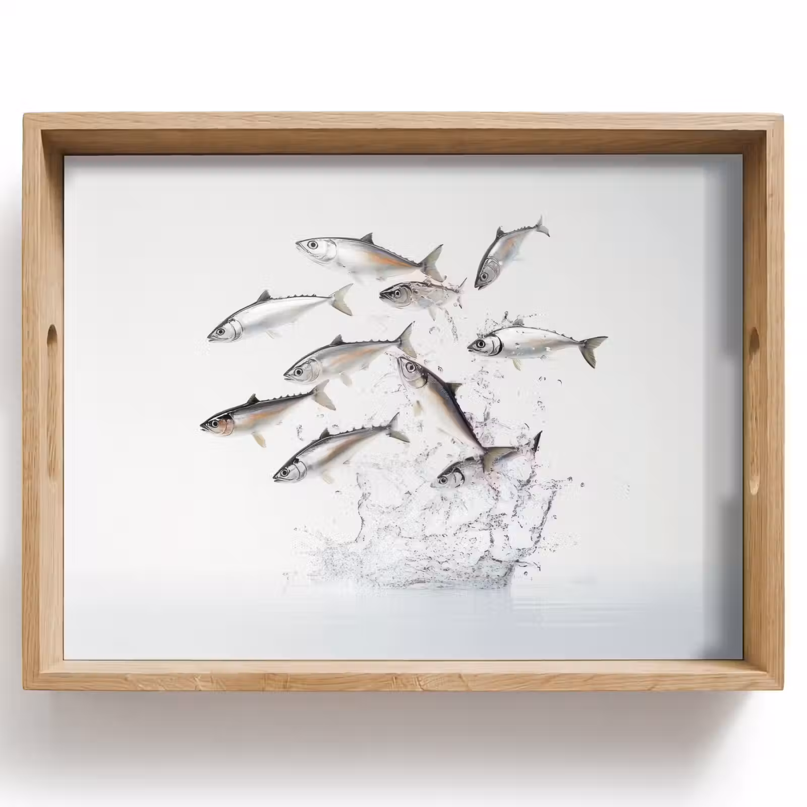 Dienblad - Vissen - Water - Wit — 1