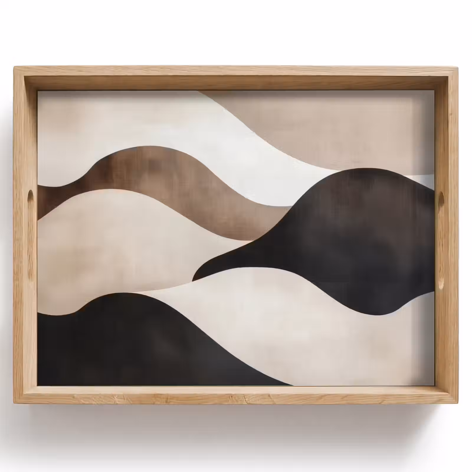 Dienblad - Golven - Abstract - Beige — 1
