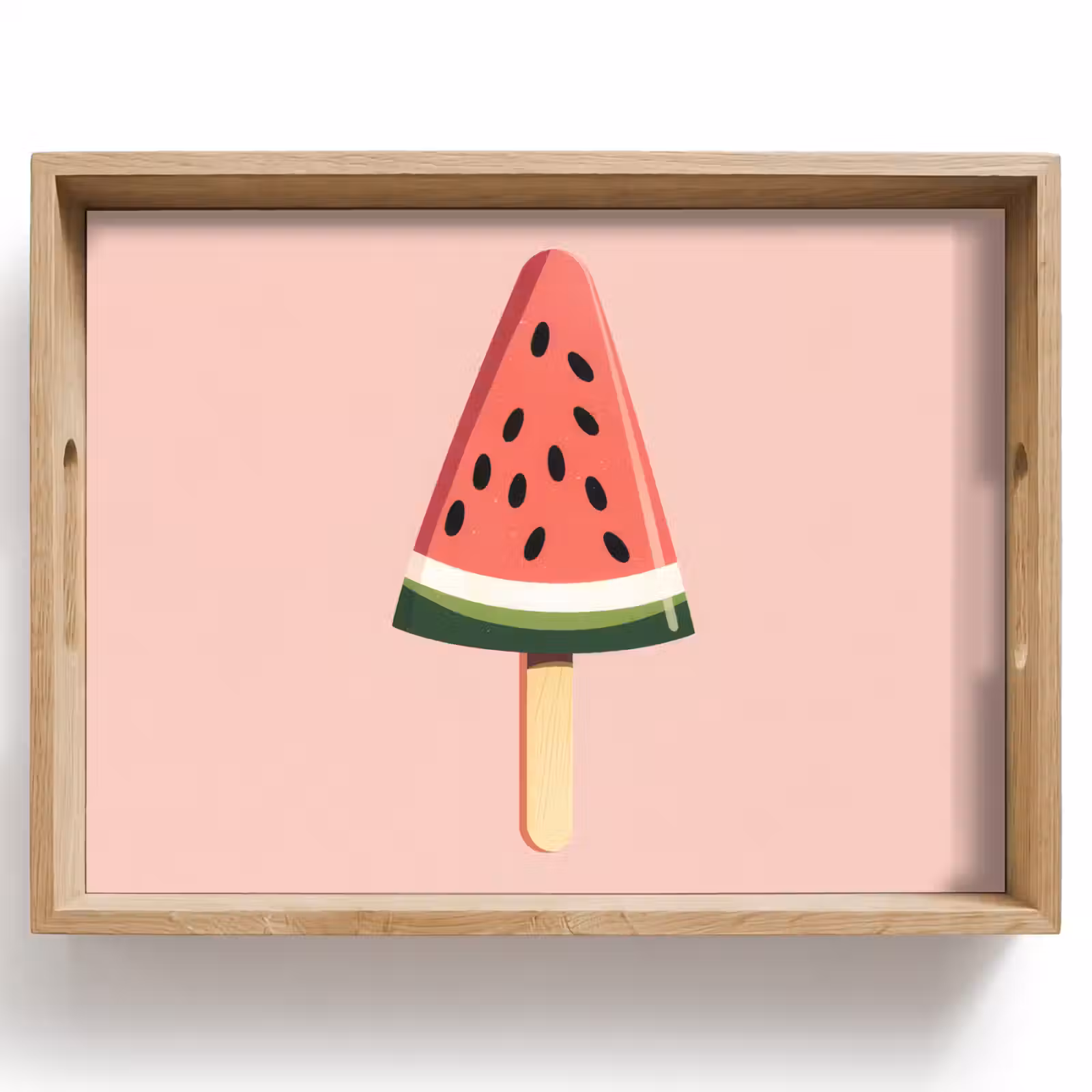 Dienblad - Watermeloen - Ijsje - Pitjes - Rood — 1