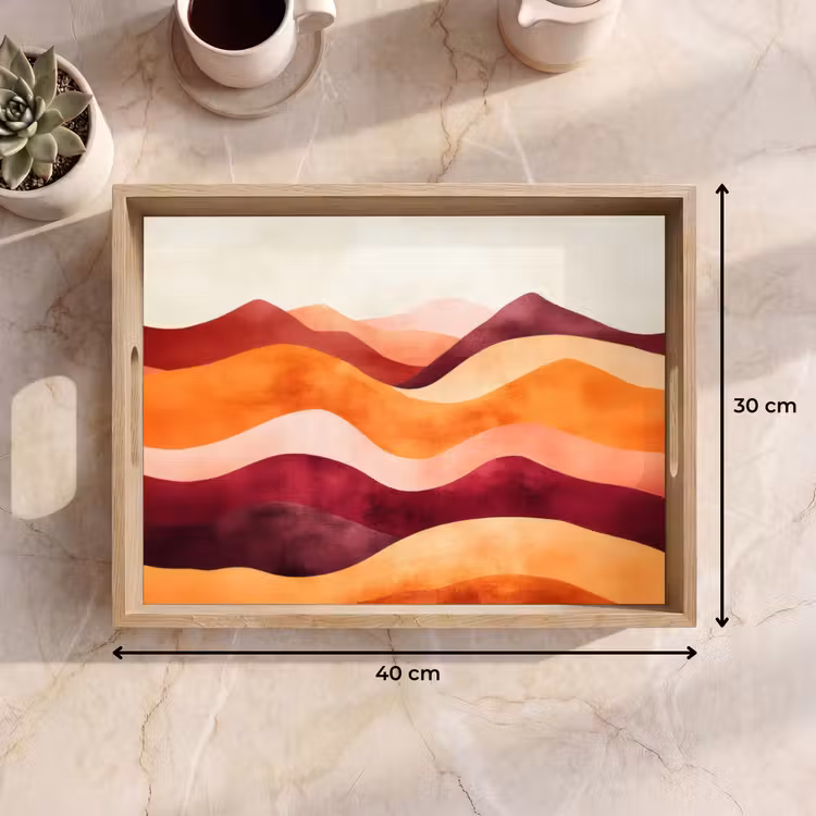 Dienblad - Abstract - Landschap - Golven — 7