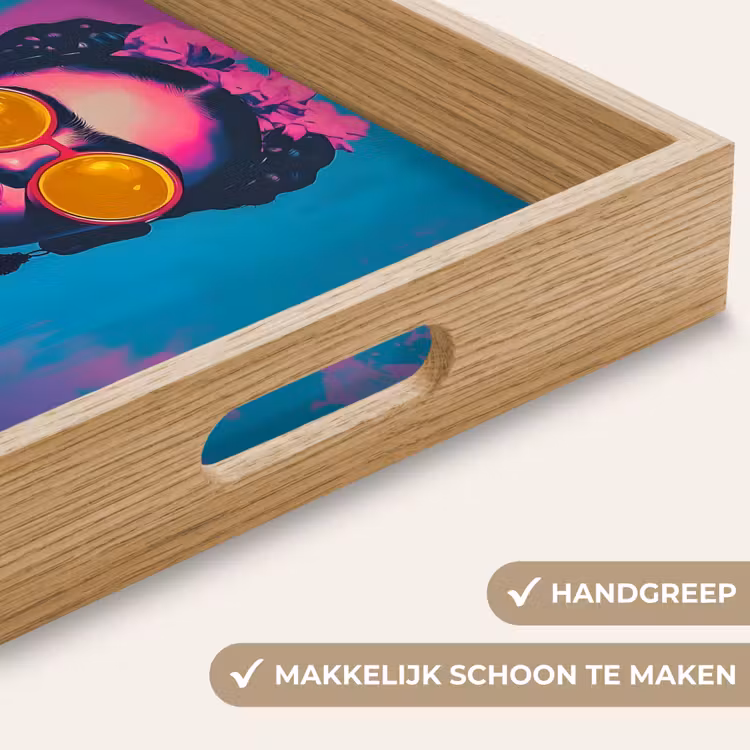 Dienblad - Vrouw - Kauwgom - Zonnebril - Oranje — 8