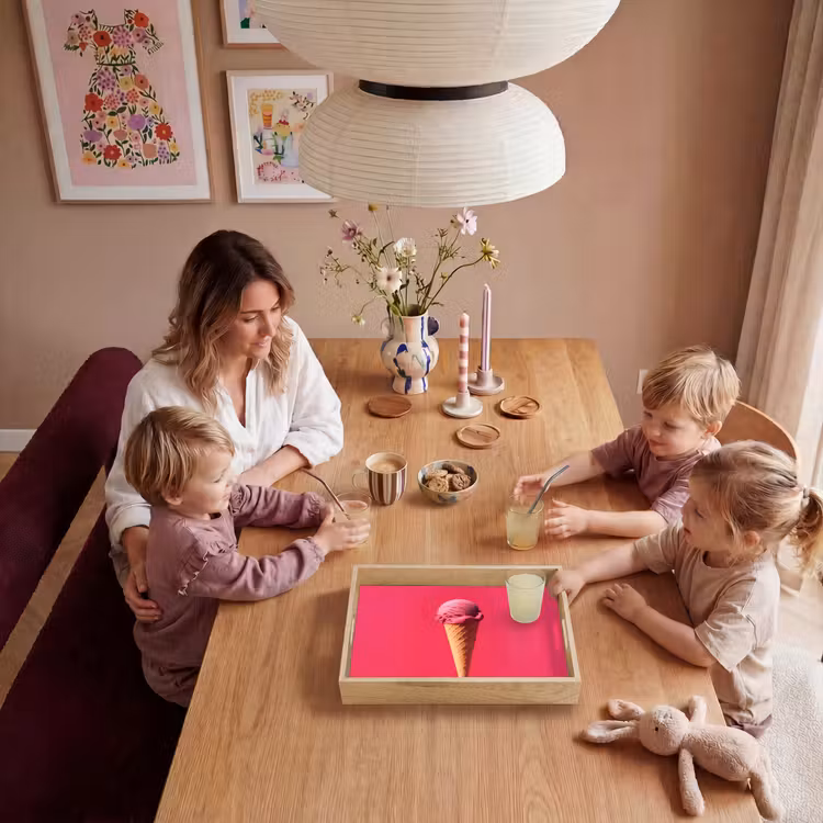 Dienblad - Schepijs - Roze - Hoorntje — 5