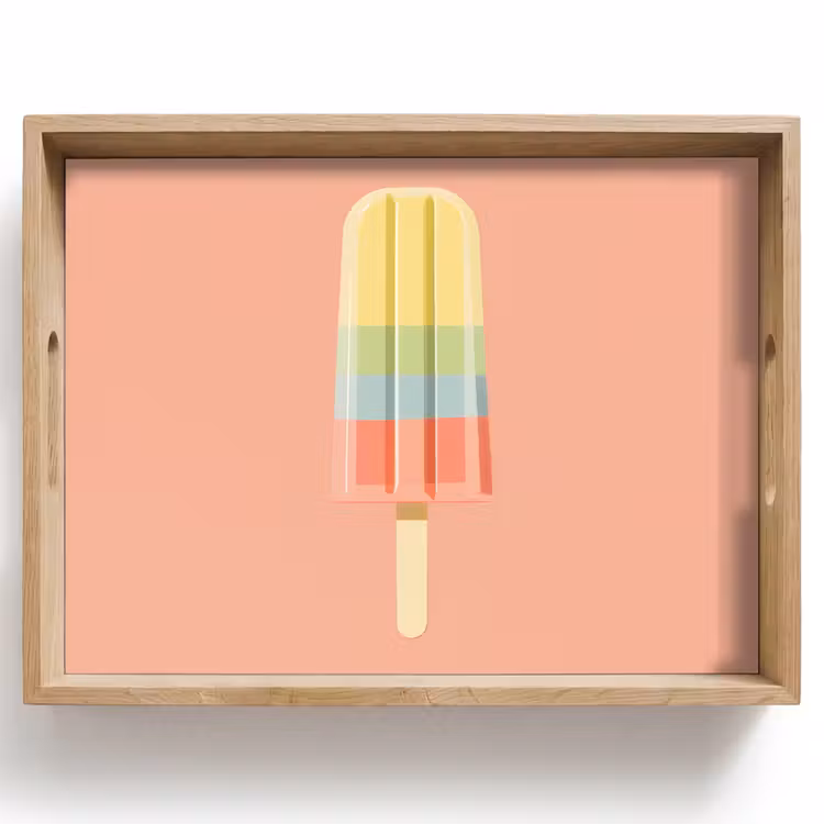 Dienblad - Waterijsje - Pasteltinten - Minimalistisch — 1