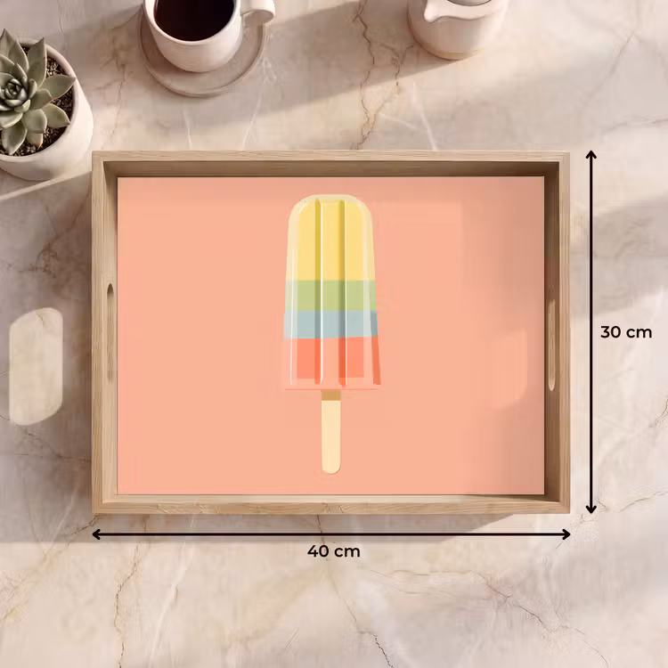 Dienblad - Waterijsje - Pasteltinten - Minimalistisch — 7